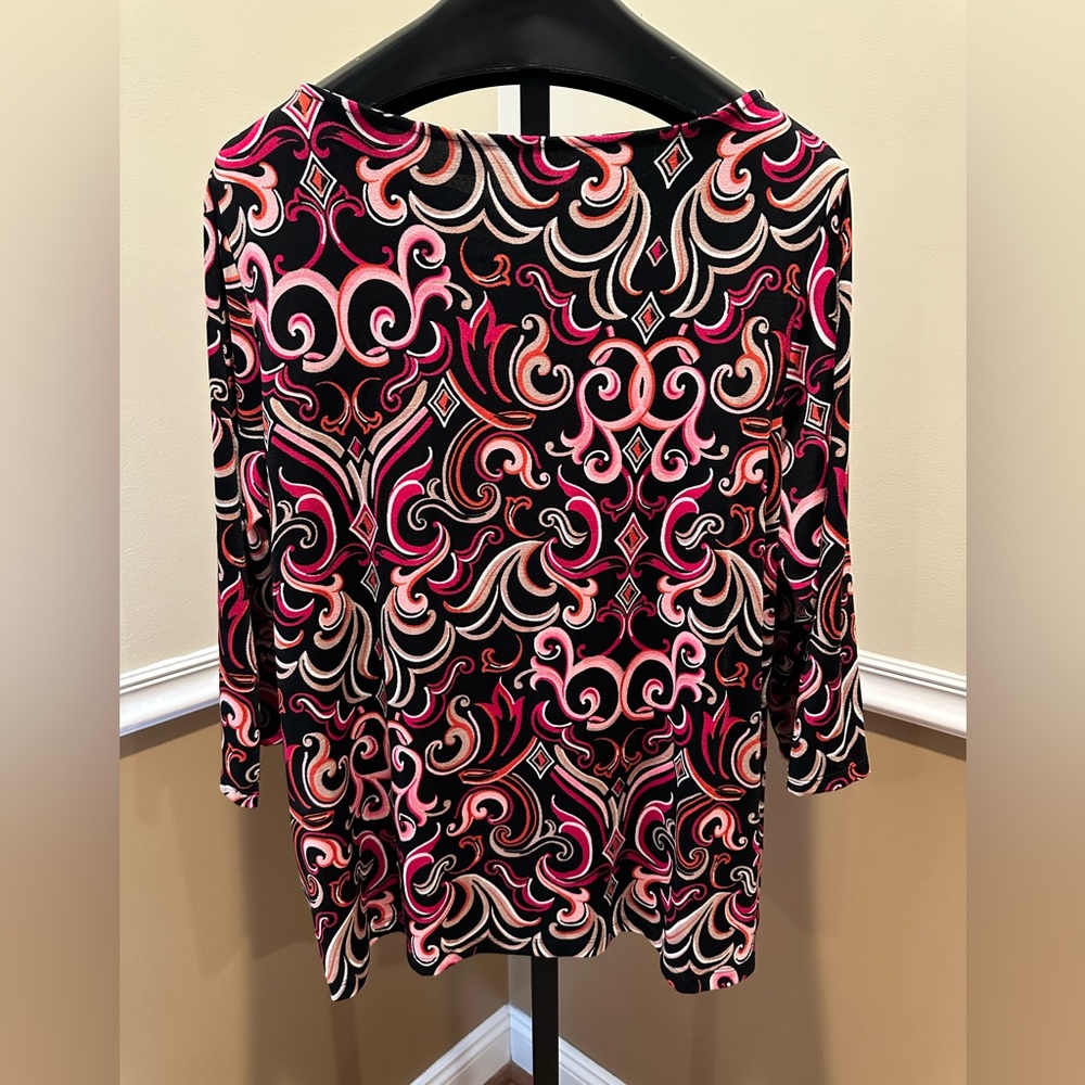 Chico's Scroll Print top - Picture 5 of 16